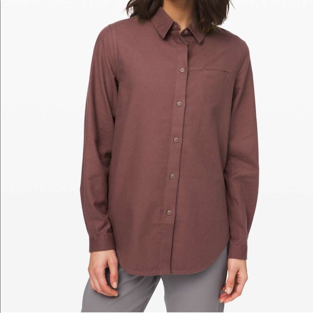 NWT Lululemon Full Day Ahead Shirt Flannel